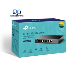 TP-LINK TL-SF1006P 6-Port 10/100Mbps Desktop Switch with 4-Port PoE+