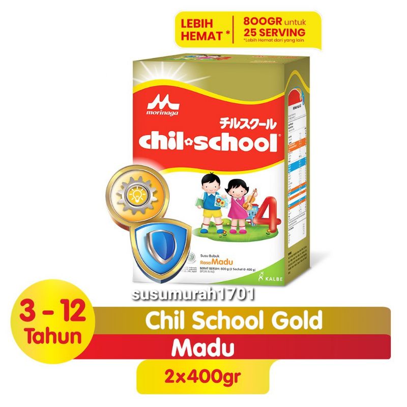 Chil School Morinaga 3-12 tahun 800gram -SUSU MURAH