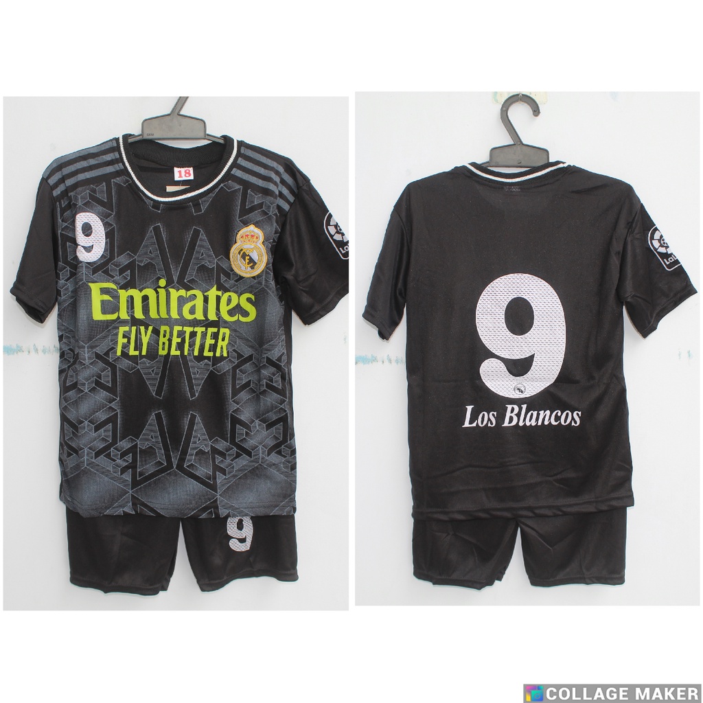 Baju bola madrid/setelan jersey bola anak