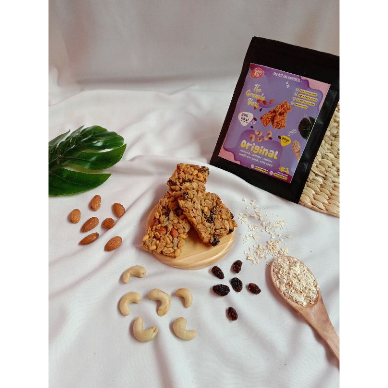 

Original Granola Bars (2x40gr) - Almond, Chia Seed, Sunflower Seed, Raisins, Cashew