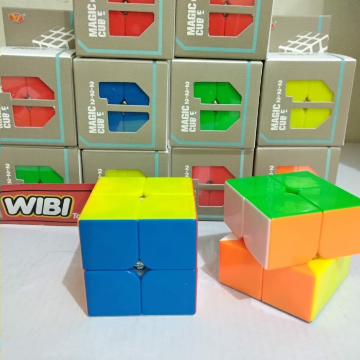 ccp9vv Rubik 2X2 Tanpa Stiker 2 Layer Magic Cube 2X2X2 No Sticker E20Voh