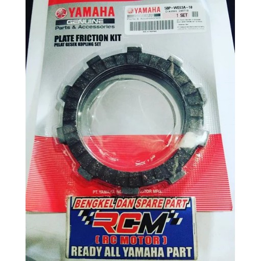 PLATE FRICTION KAMPAS KANVAS KOPLING SCORPIO BISA JUGA UTK VIXION BYSON ORI YAMAHA ASLI 5BP-WE63A-10