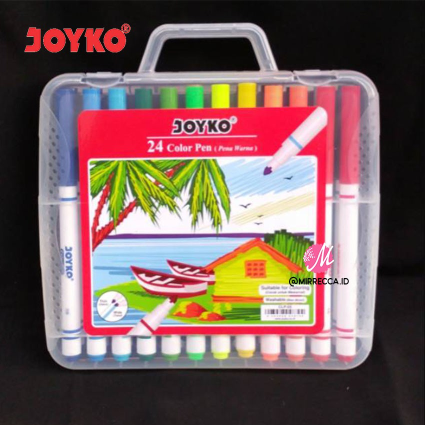 

24 PCS SPIDOL WARNA JOYKO CLP-05 WASHABLE MARKER