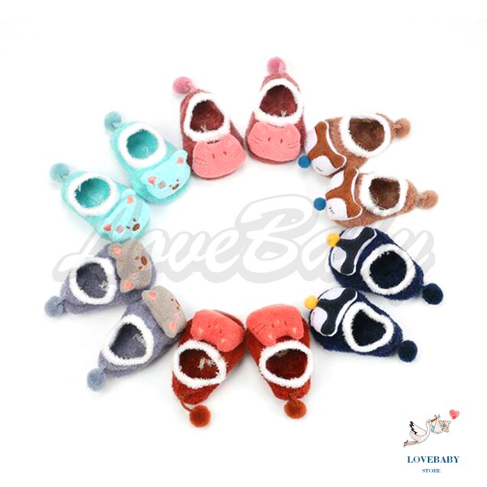 [1KG 31PCS] LBS Sepatu Prewalker Kaos Kaki Korea Anak Bayi Kaos Kaki Bulu Lembut Motif Animal Baby Socks