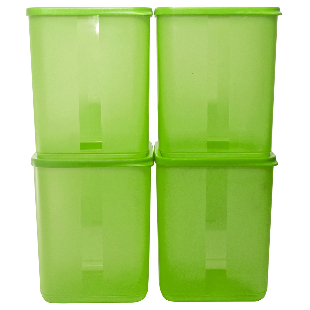 TOPLES KUE CEMILAN CALISTA JASMINE 4 PCS FOOD CONTAINER SET TEMPAT BUMBU MAKAN SAYUR PLASTIK KULKAS SET FOOD PREP WADAH PENYIMPANAN KULKAS SET SERBAGUNA