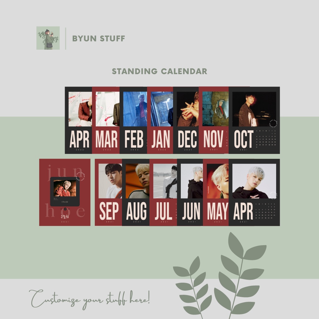 KPOP Standing Calendar Custom