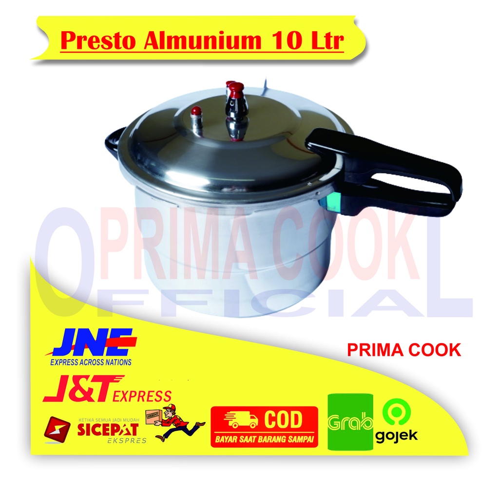 PRIMA COOK - Presto Almunium 10 Ltr - Kuat dan Aman