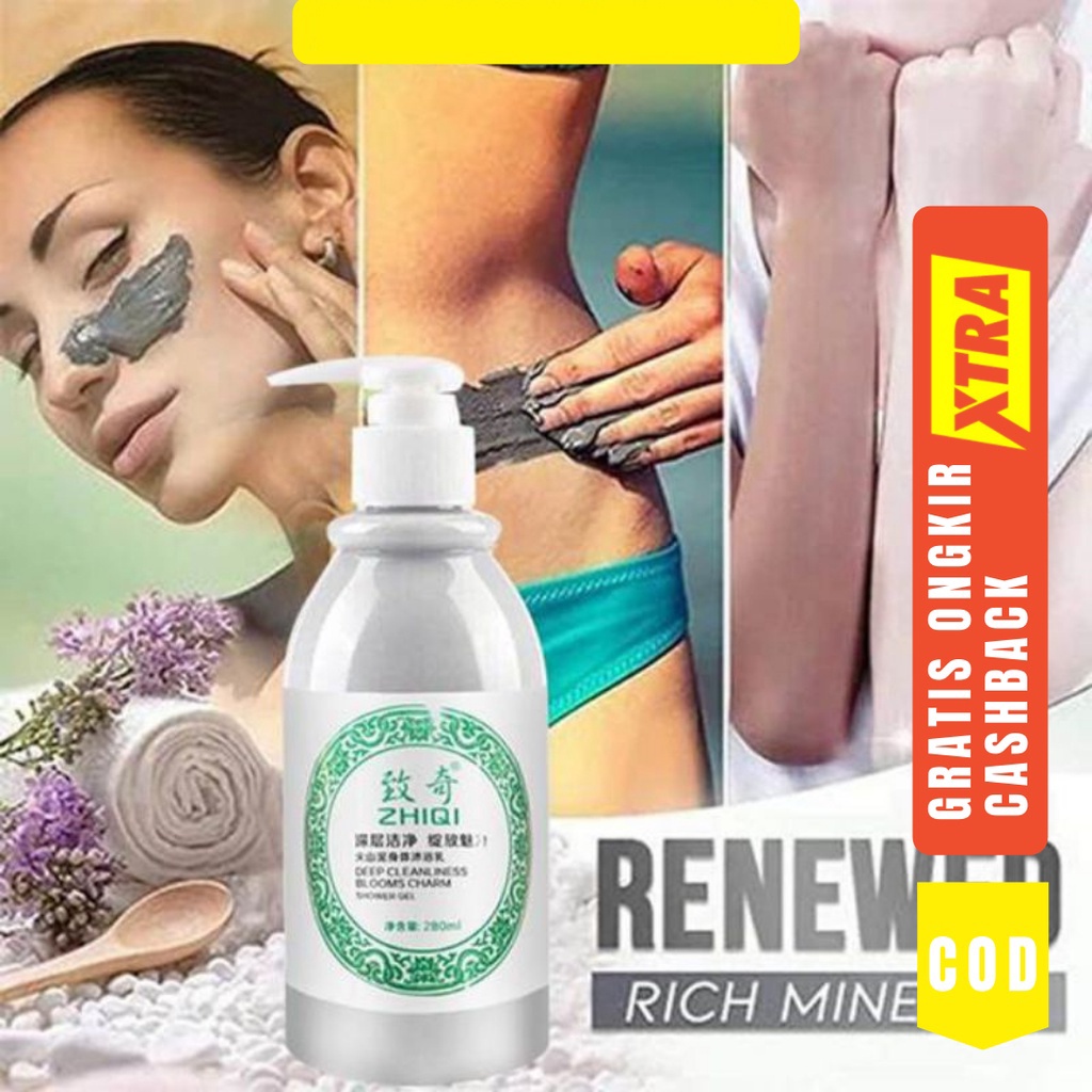 Sabun Lumpur Vulkanik 260ml Pemutih Badan Whitening Volcanic Shower Gel Whitening Body Wash Sabun Lu