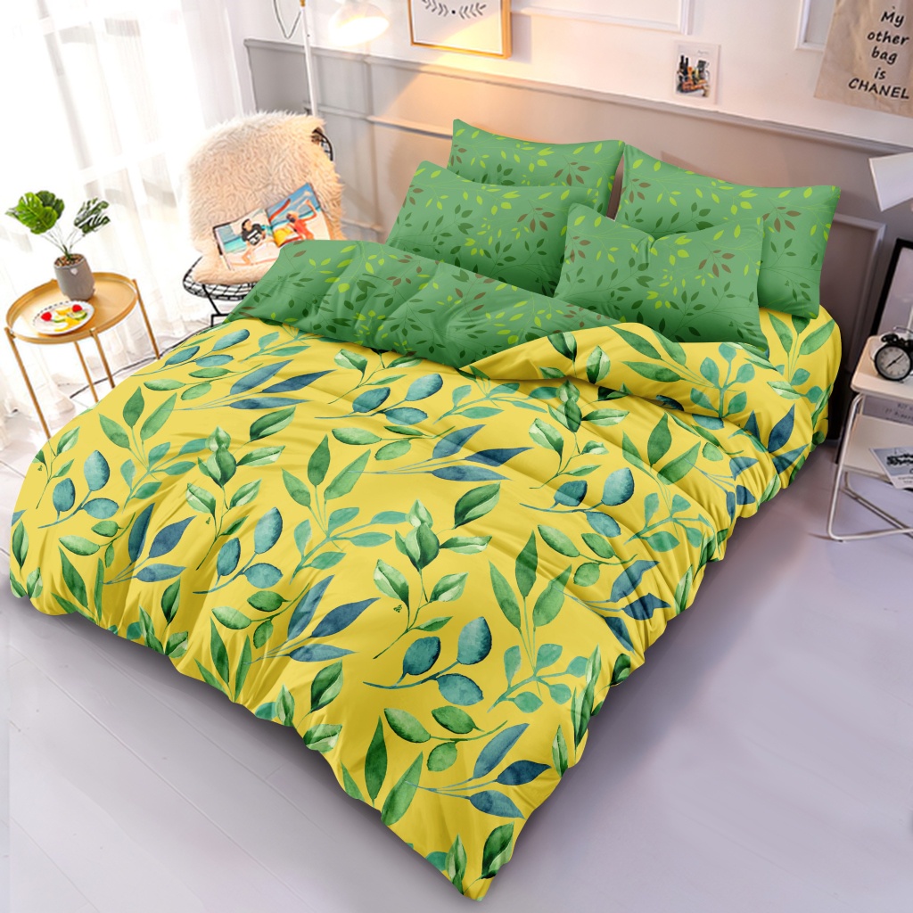 Illusions - Bed Cover Set King 180x200 Tinggi 20 Rumbai - Helma