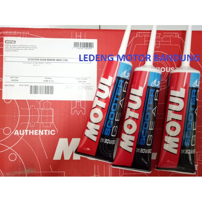 Gear Matic Oil Motul GL5 80w90 GL4 Oli Gardan Scooter Matik 120ml