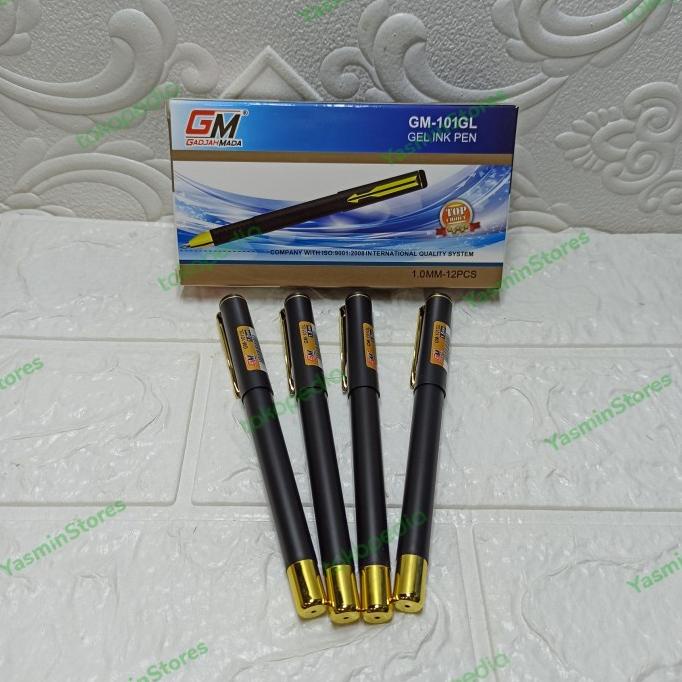 Pulpen Gel 1.0 Sign Pen Gel Ink Pen (12pcs)