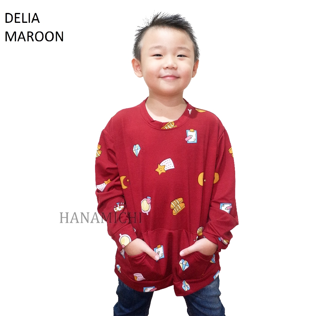 Hanamichi DELIA Sweater Anak Lengan Panjang