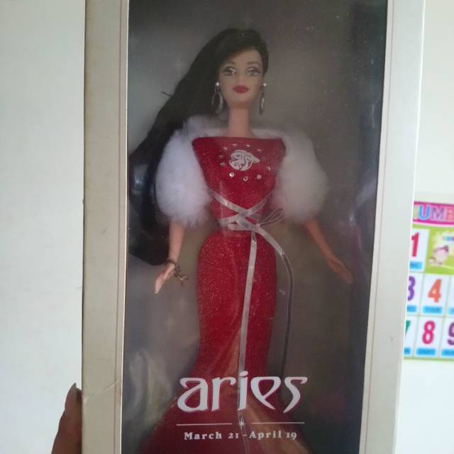 Barbie collector mattel zodiac aries
