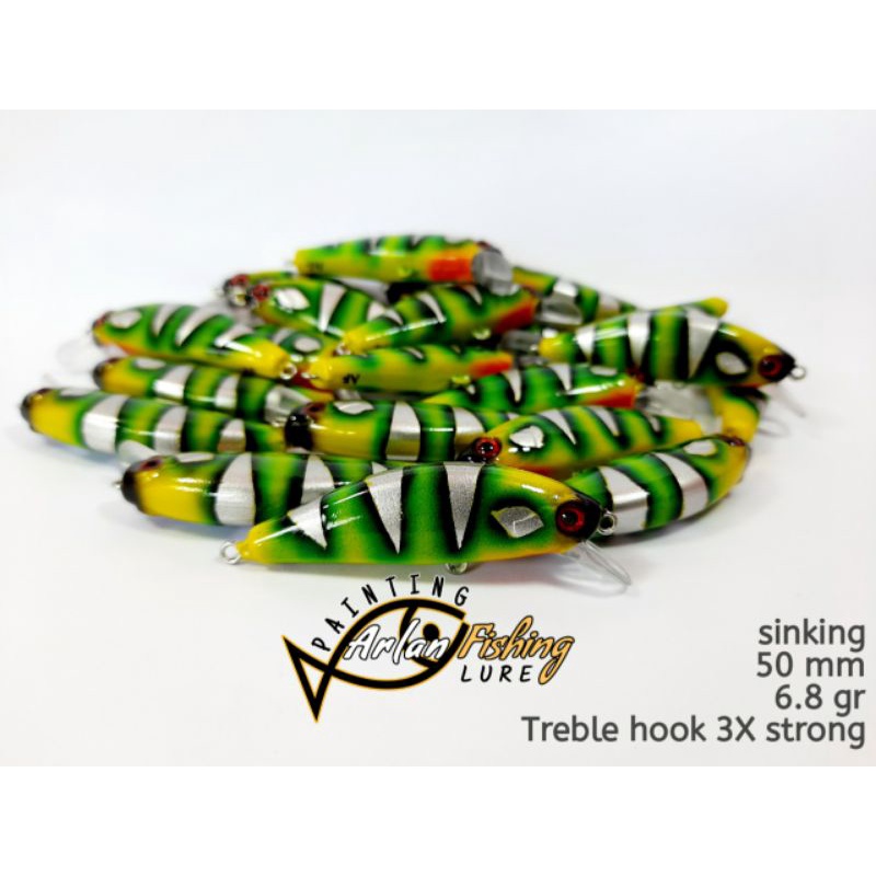 Umpan Casting Minnow Ultralight mirip Hinomiya Agile dan Senses Savior