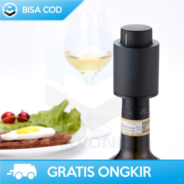 TUTUP BOTOL WINE VACUM XIAOMI ORI HOUHOU SIRUP WINE STOPPER BAHAN PVC