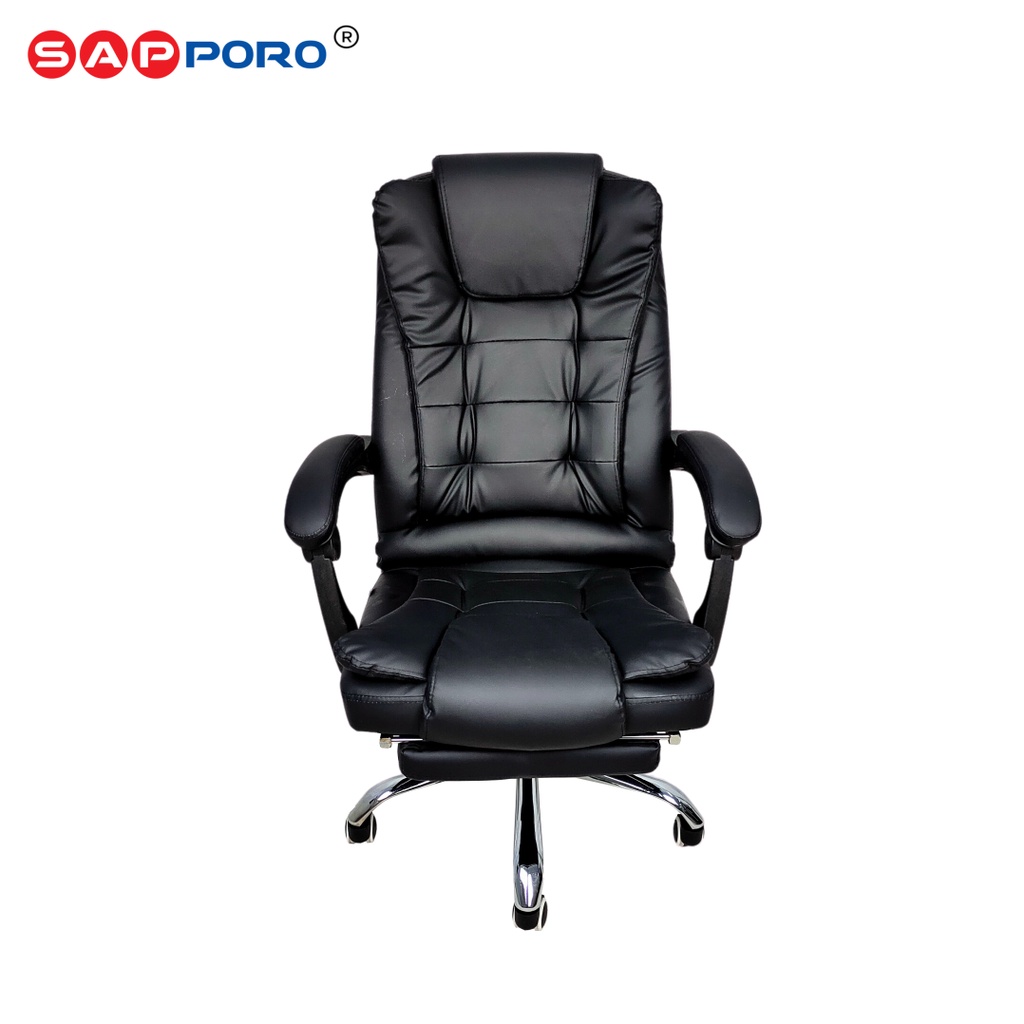 SAPPORO LEEDS - Kursi Kantor | Kursi Direktur | Office Chair-Black
