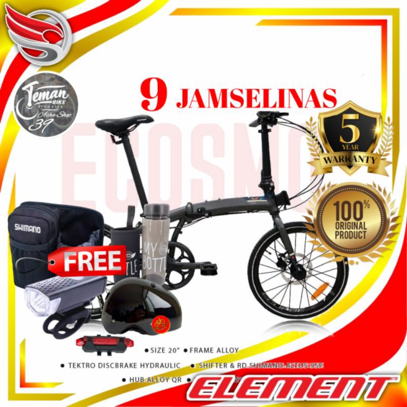 PROMO 12.12 BIG SALE SEPEDA LIPAT ELEMENT ECOSMO 9 JAMSELINAS MAGELANG 2020 20 INCH TERLARIS MURAH