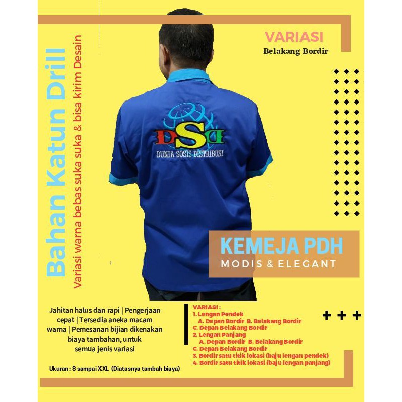 Custom Kemeja dan PDH Bordir Murah