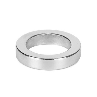 1pc Magnet Putih  16mm 16x6mm Hole lubang 10mm Ring Koin 