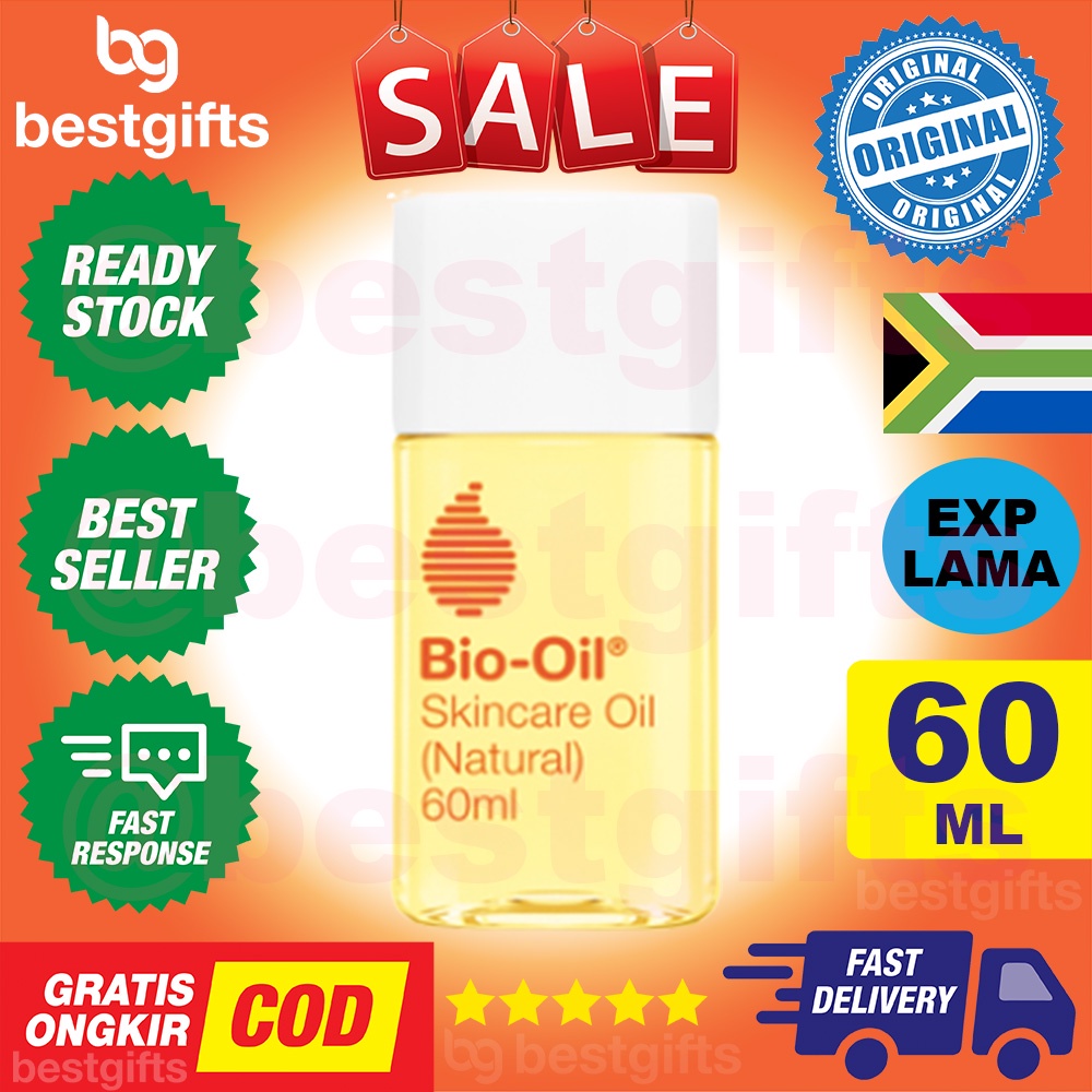 BIO OIL NATURAL SKINCARE OIL 60ML BIOOIL SKIN CARE WARNA KULIT TIDAK MERATA KERING KERUTAN WAJAH 60 ML