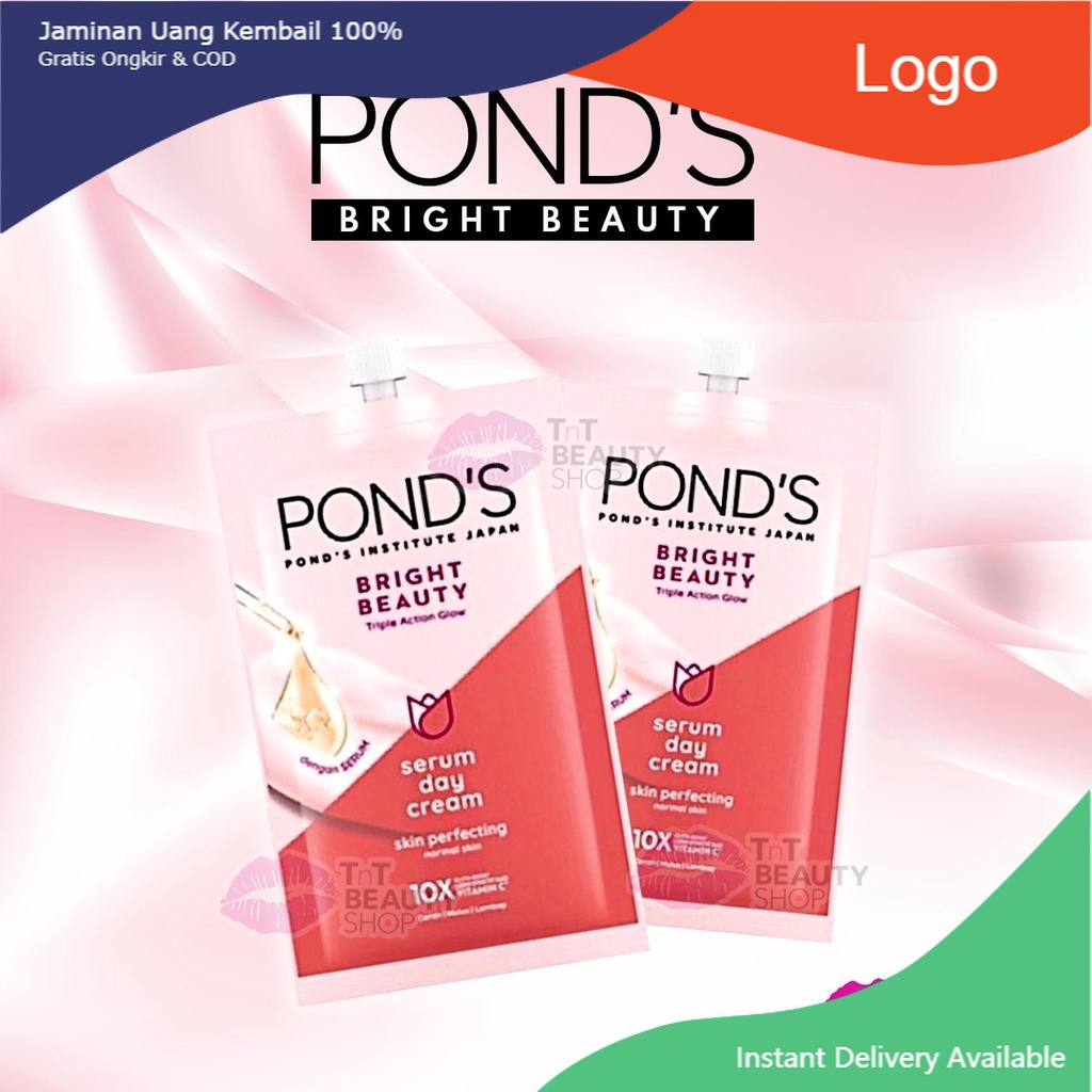 Pond's Bright Beauty Serum Day Cream 7.5gr | Ponds Bright Beauty Serum Day Cream SACHET 7.5gr