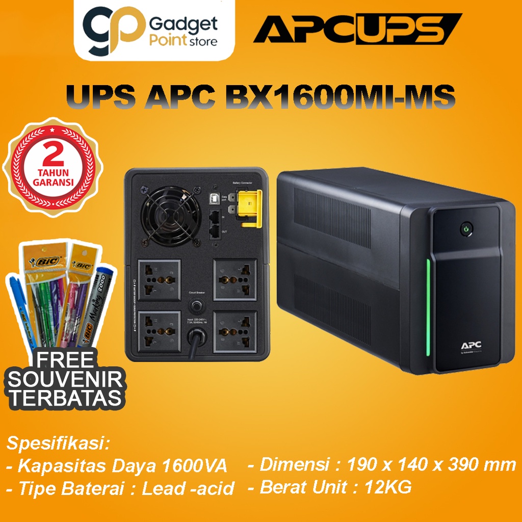 Jual Ups Apc Va Back Ups Bx Mi Ms W Smart Ups Garansi Tahun Shopee Indonesia