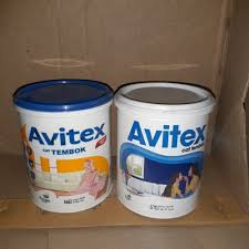 Cat Tembok (Merah,Pink,Kuning,Cream,Hijau) Plafon Gypsum Avitex Interior 1kg Avian Brands