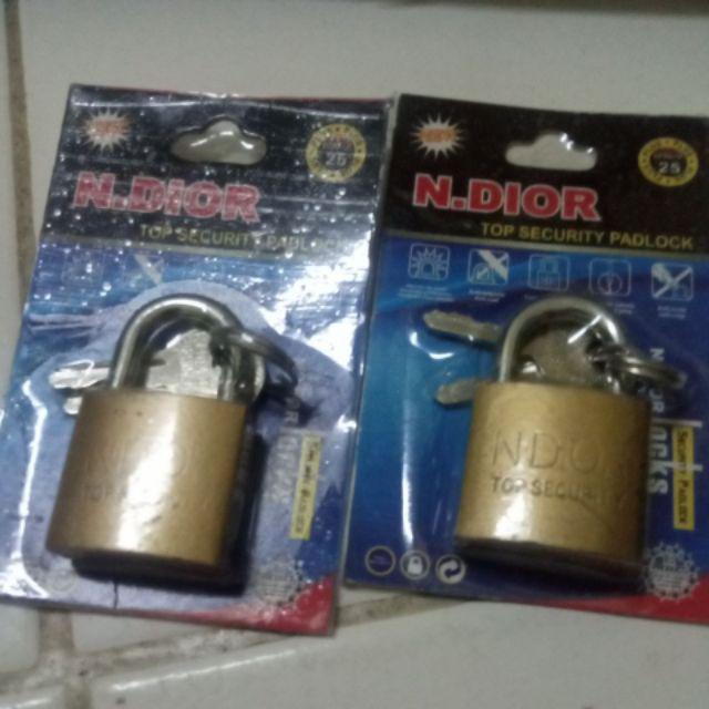 Gembok Kuat Press Kuning 25mm Tebal Kuat Tahan Lama Safety Lock Original