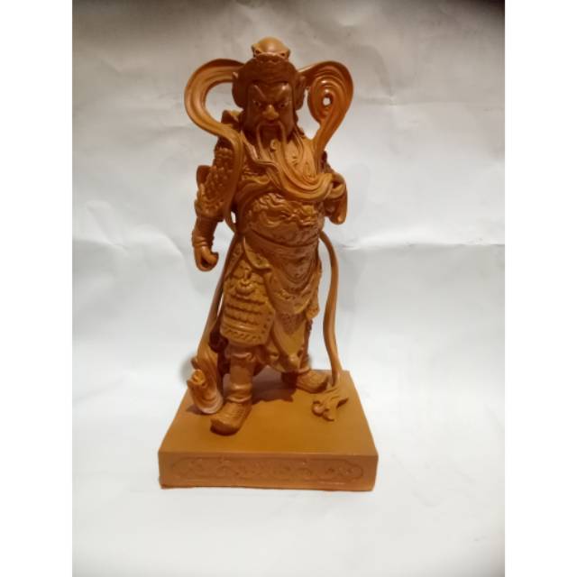 patung dewa rupang dewa kwan kung kwan kong guan yu fiber 12 inch