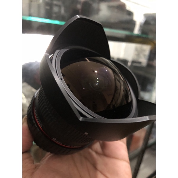 lensa samyang 8mm f3;5 manual fish eye for canon