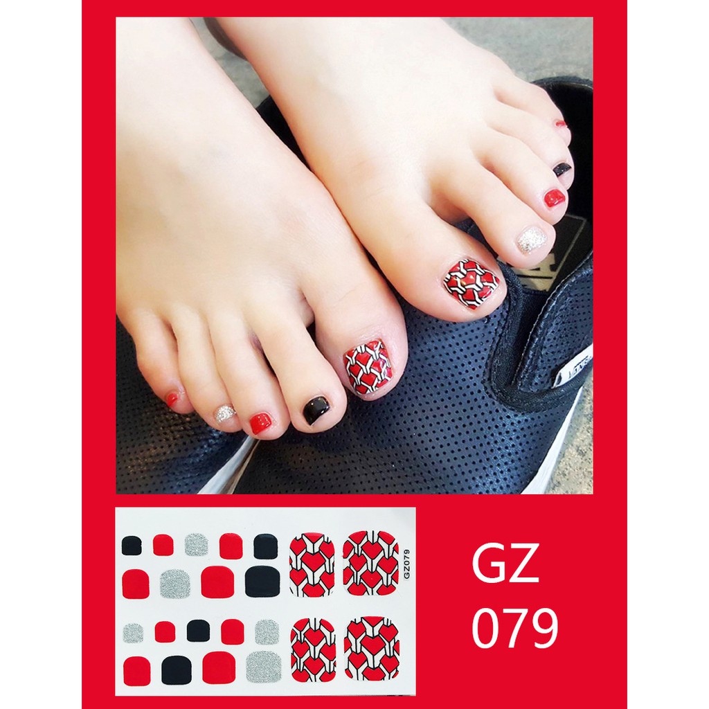 Gz066-081 Stiker Kuku Palsu 3D Bahan Akrilik Untuk Nail Art