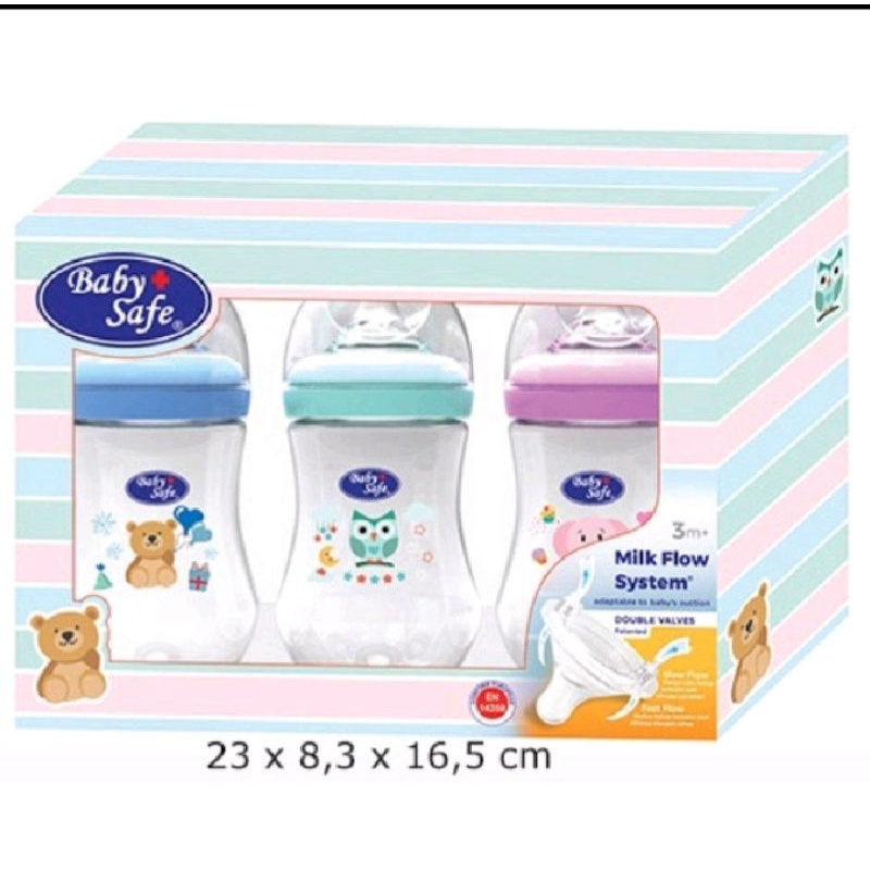 Baby Safe Milk flow system 0m+ 125 ml Dan  Baby Safe Milk Flow System 3m+ 250 ml