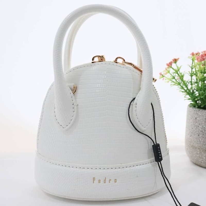 [7.7 Boombastis Sale⚡] - TAS WANITA MINI LIZZARD EFFECT TOP HANDLE BAG PDR076 PREMIUM IMPORT