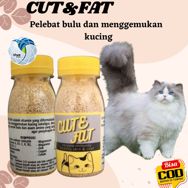 VITAMIN PELEBAT BULU DAN PENGGEMUK KUCING CUT FAT