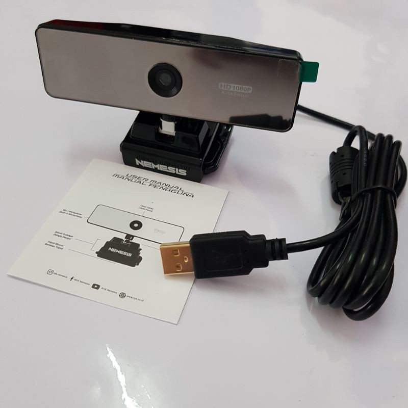 WEBCAM NYK A90 NEMESIS EVEREST HD 1080P AUTO FOCUS PRO GAMING