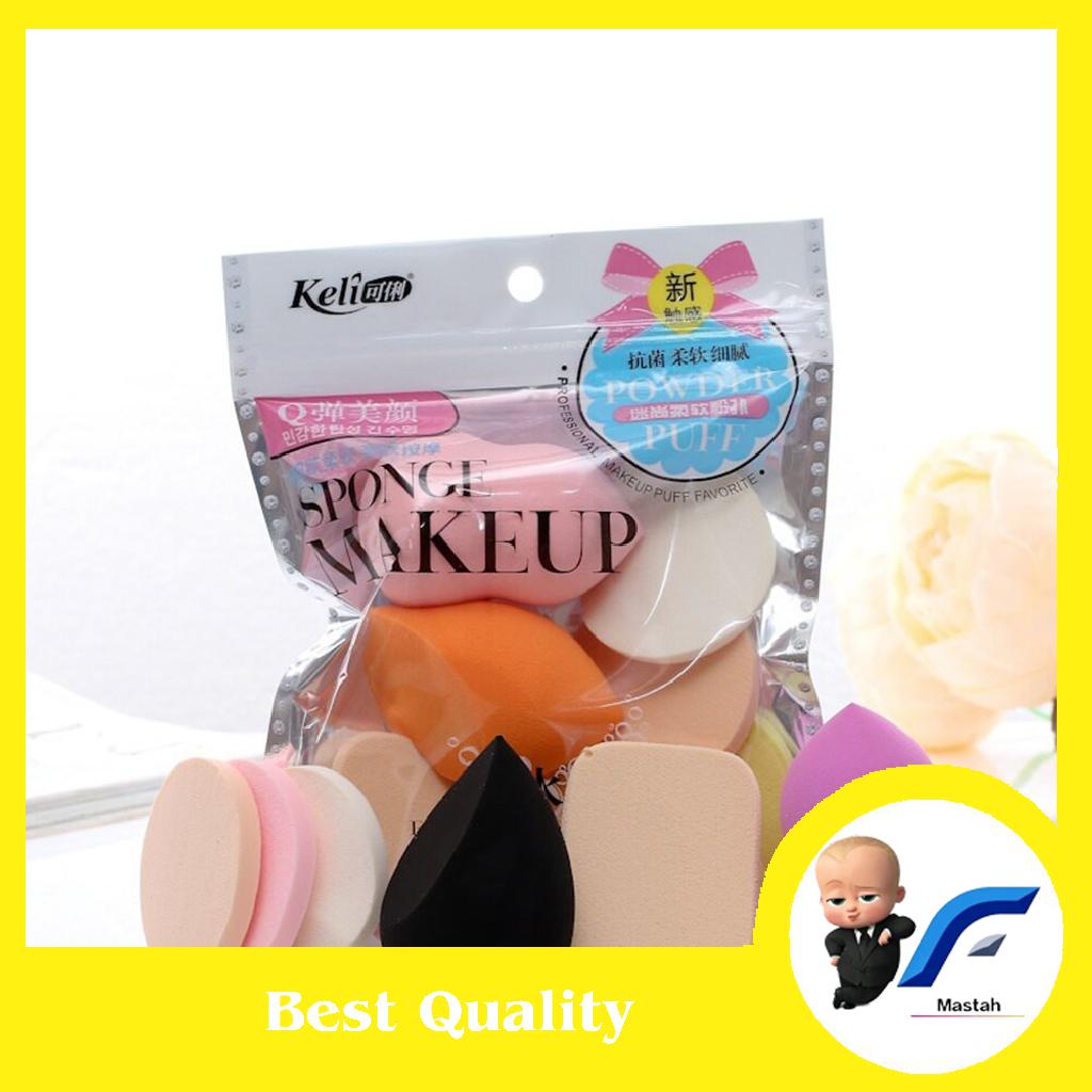 Msth * Spon Make Up Set Beauty Sponge 1 Set isi 6 Sepon Make Up Foundation