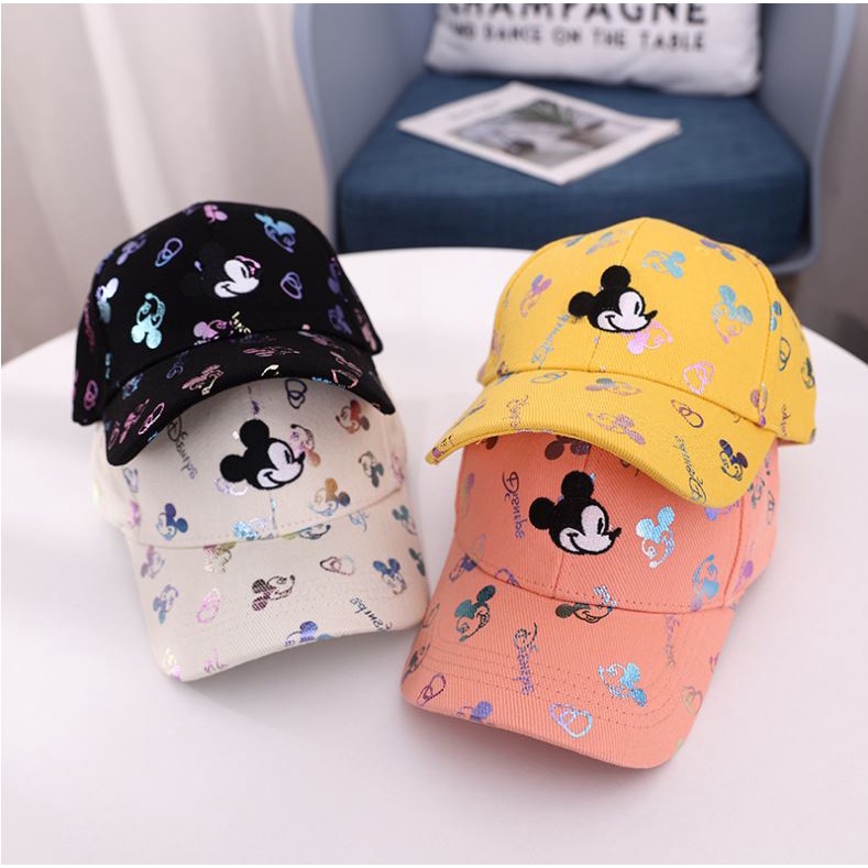 Topi Anak Baseball Motif Mickey Mouse Laki Laki Perempuan Unisex Impor