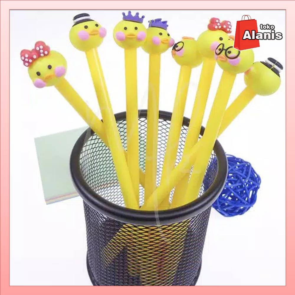 

Pulpen Pena Gel Bolpen Karakter Lucu Unik Bebek Lucu Cute Duck Kado Souvenir