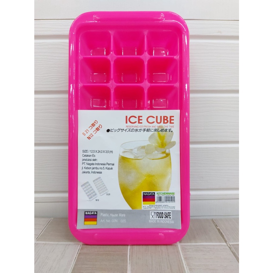 NAGATA NG 02 Cetakan Es Batu Kulkas Plastik - Ice Cube Tray