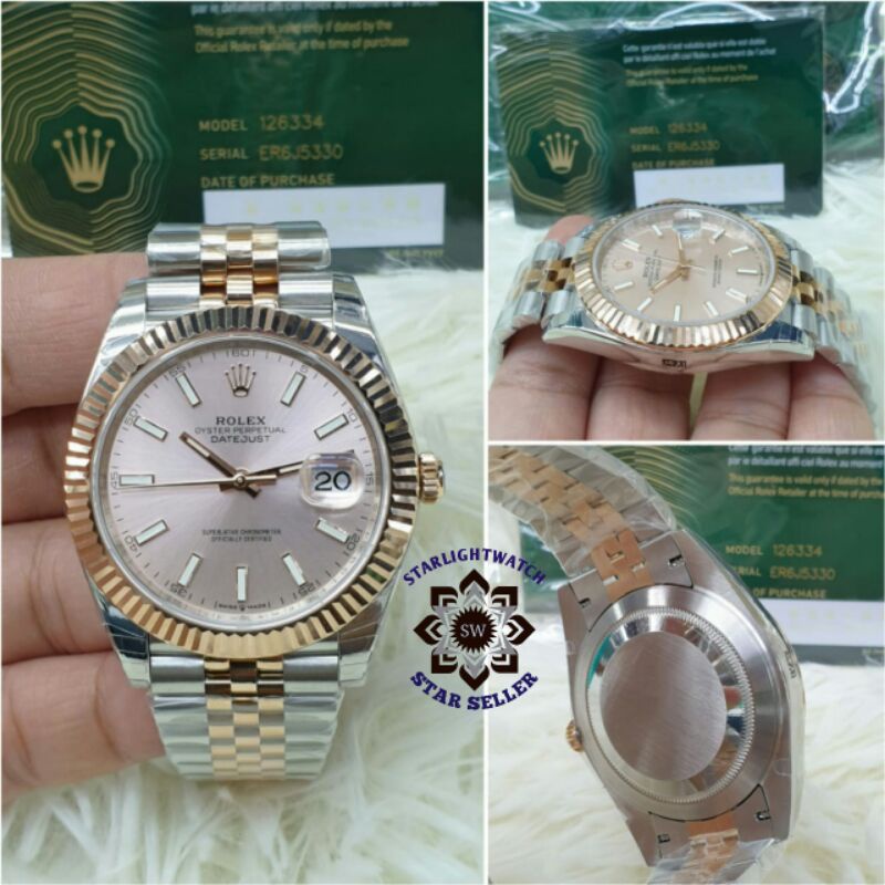 jam tangan pria rolex datejust automatic mesin swiss kualitas original
