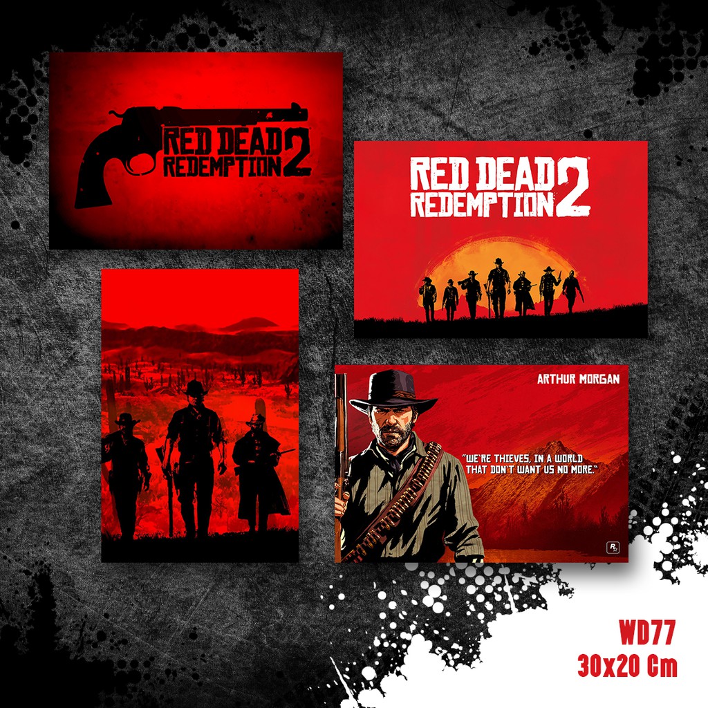 Hiasan Dinding Walldecor Gamers Game RDR2 - WD77