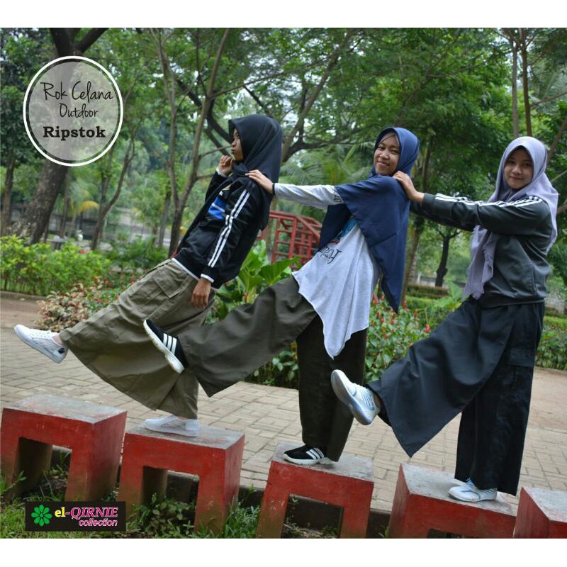 Koleksi Rok Celana Ripstok El Qirnie Collections