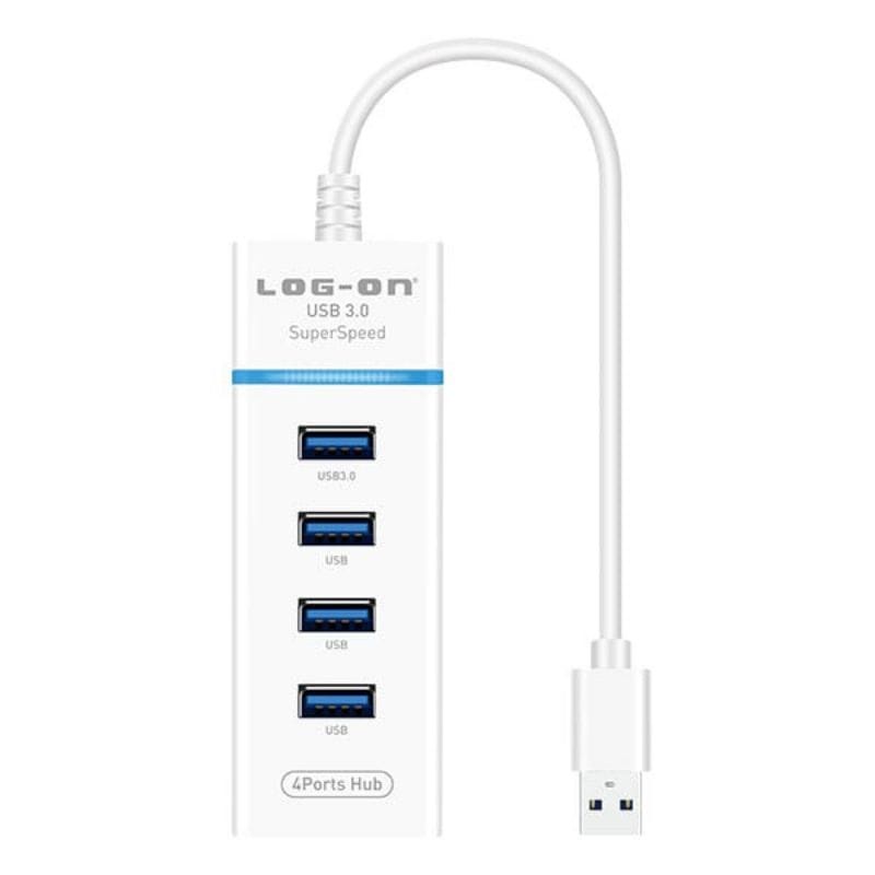 USB HUB LOG-ON LO-HUB03 4 PORT USB 3.0 TO USB 3.0 ORIGINAL Sambungan USB HUB LOG ON LO-HUB03 4PORT USB3.0 TO USB3.0 ORIGINAL