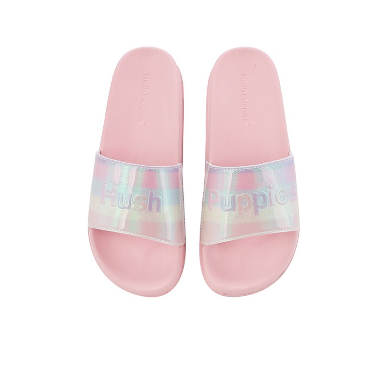 SANDAL SLIDE HUSH PUPPIES WANITA ORIGINAL CASUAL TERBARU PINK HW03