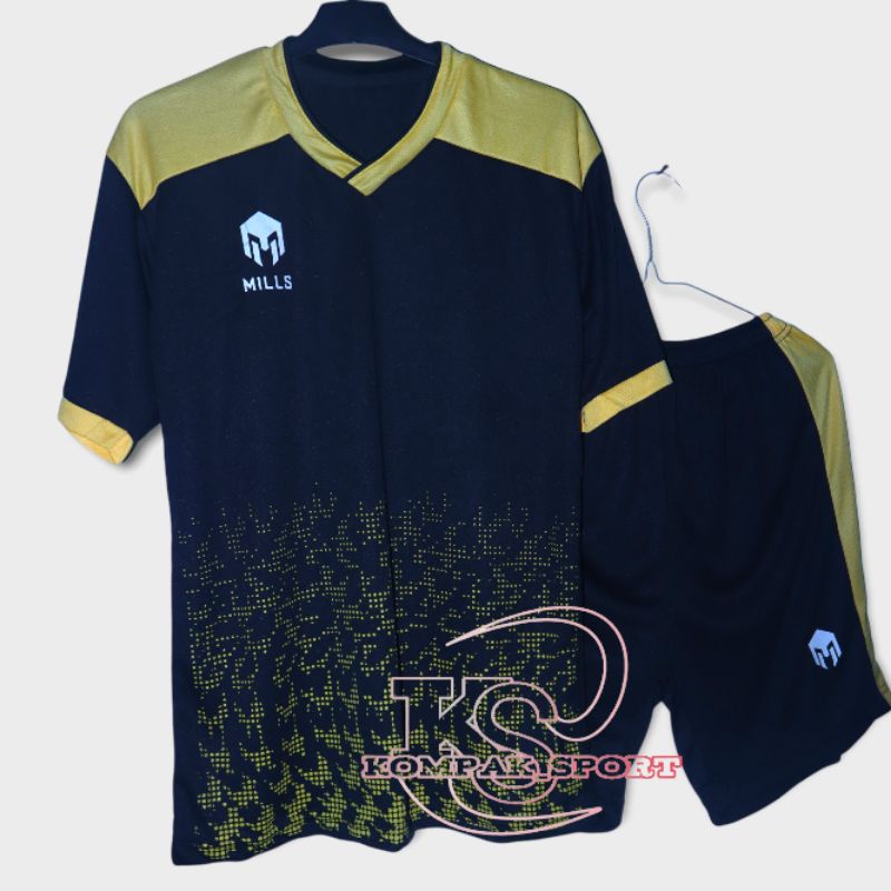 Setelan jersey olahraga remaja dewasa cewek cowok baju futsal voly tenis badminton sepak bola volley pakaian model mills