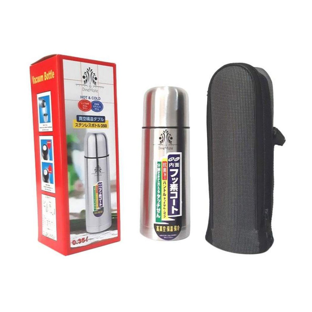 [DEASHOP] TERMOS AIR STAINLESS 500 ML &amp; 1 L / THERMOS AIR PANAS - DINGIN / TERMOS KAPSUL BONUS SARUNG BOTOL