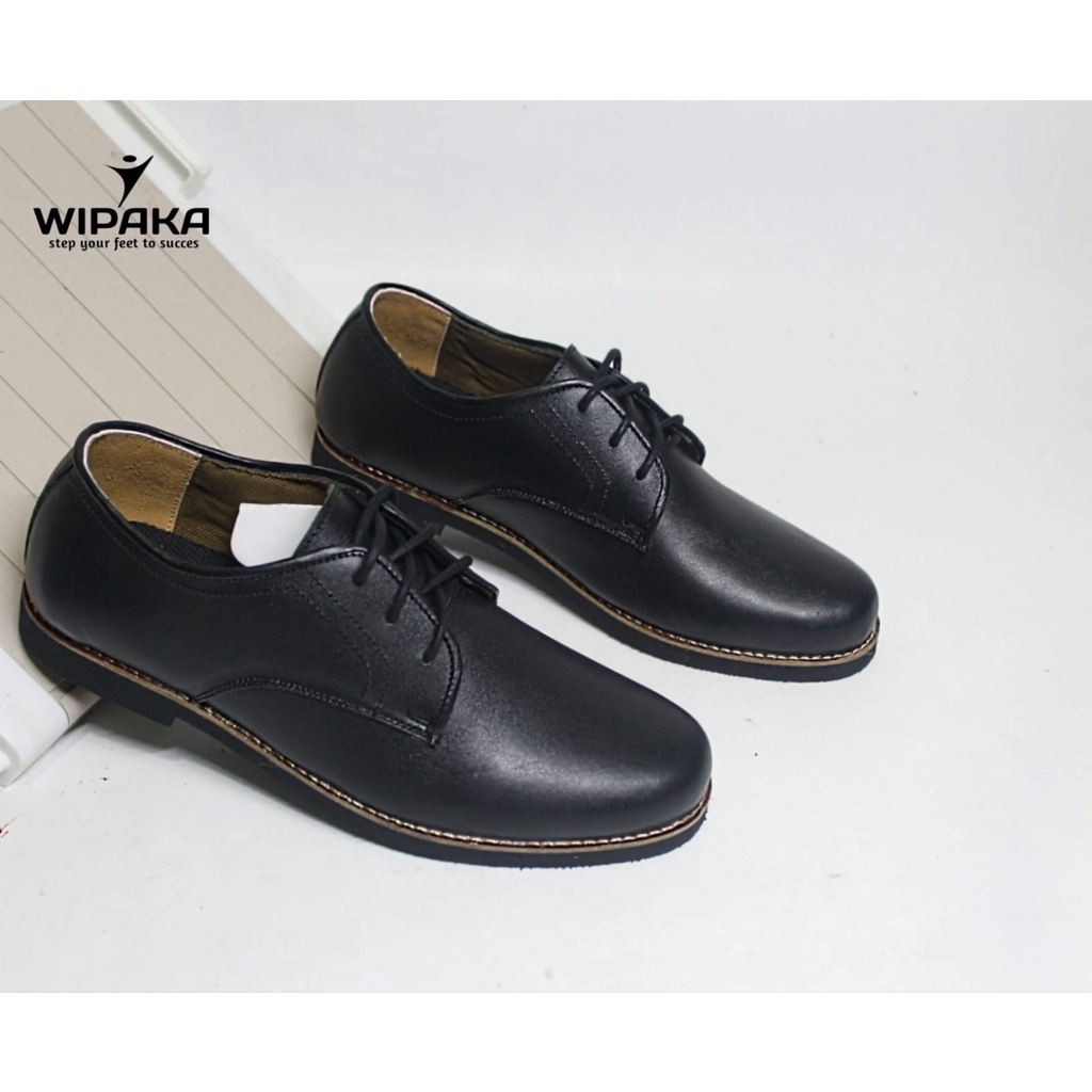 Sepatu WIPAKA pantofel peria kulit asli kerja kantoran formal
