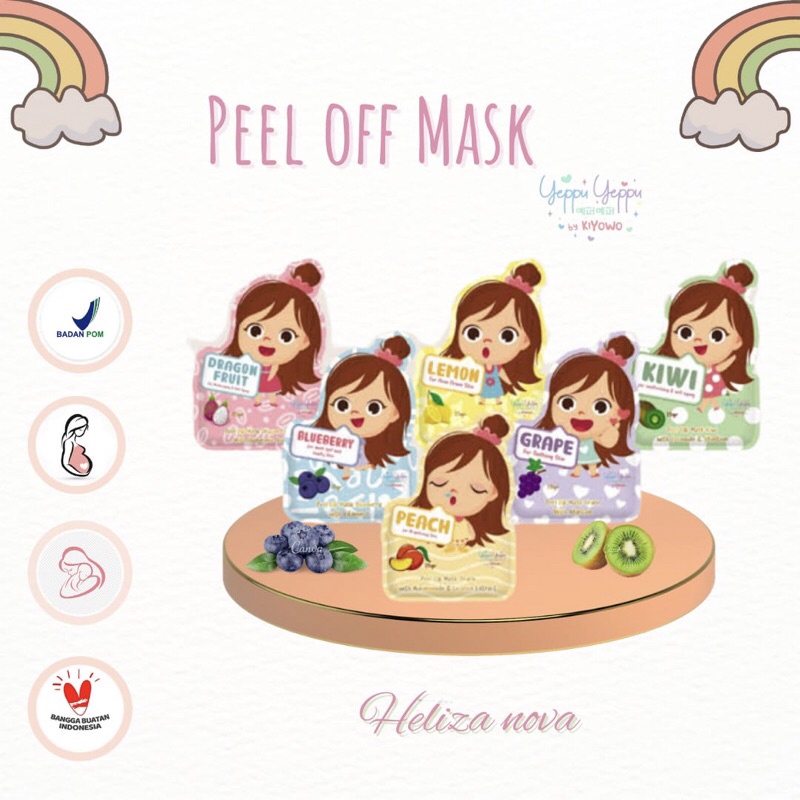 Yeppuyeppu Peel Off Mask Masker Wajah By Kiyowo