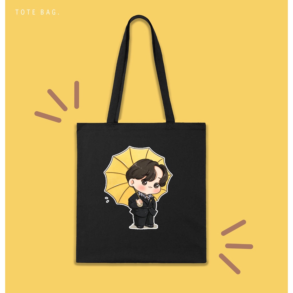 TOTE BAG WANITA / ANIME BTS / KPOP EDITION / TAS LES / TAS KULIAH / TAS SANTAI / BAHAN KANVAS