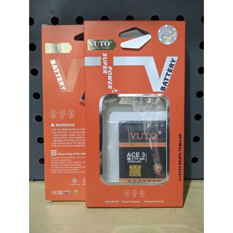 Baterai Samsung Ace 3/Ace 4 Double Power. Baterai Double Power VUTO.